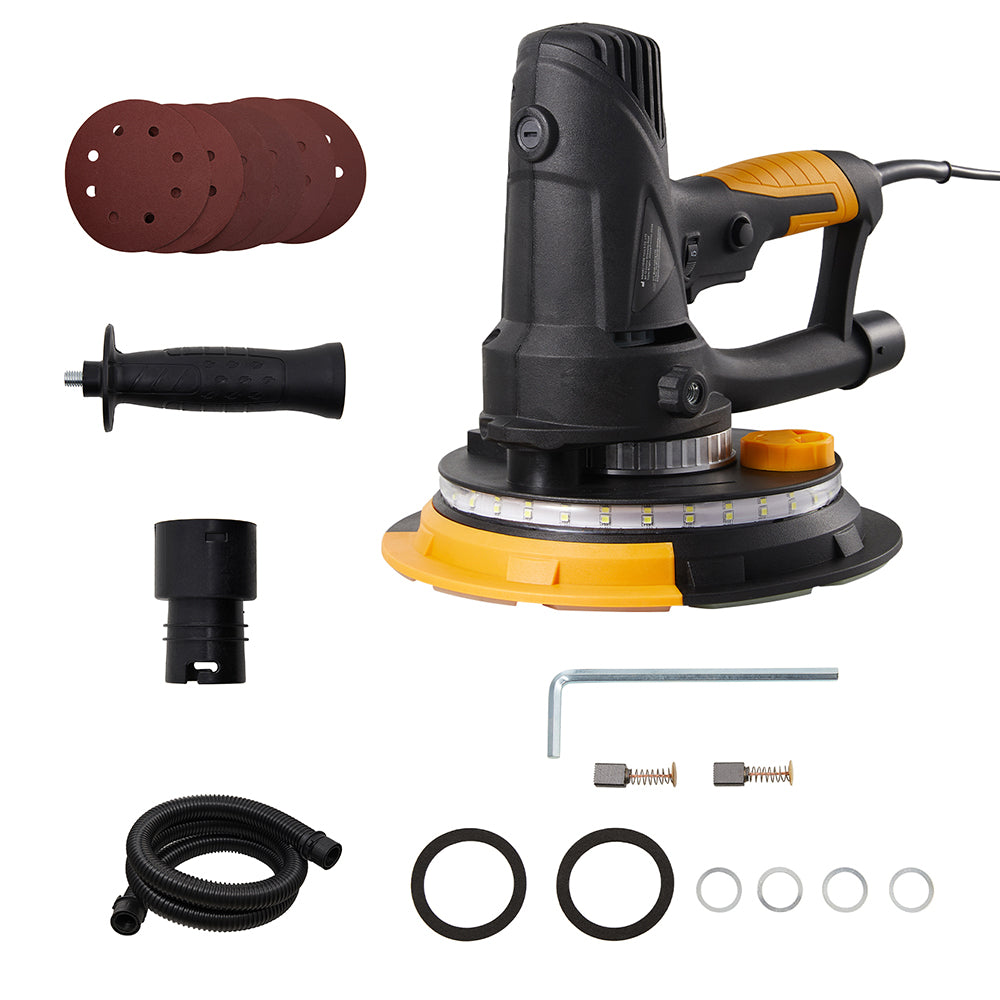 710W Electric Drywall Sander with Vacuum Dust Collection