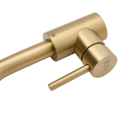 Gold Arc Single-Handle Faucet with Swivel Spout