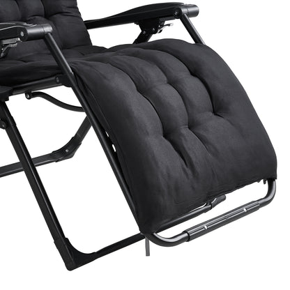 Zero Gravity Outdoor Recliner with Seat Cushion & Headrest