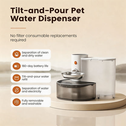3L Rechargeable Smart Self-Refill Pet Water Fountain
