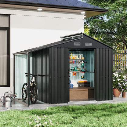 Outdoor Galvanized Steel Storage Shed