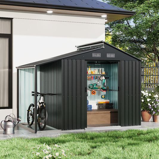 Outdoor Galvanized Steel Storage Shed