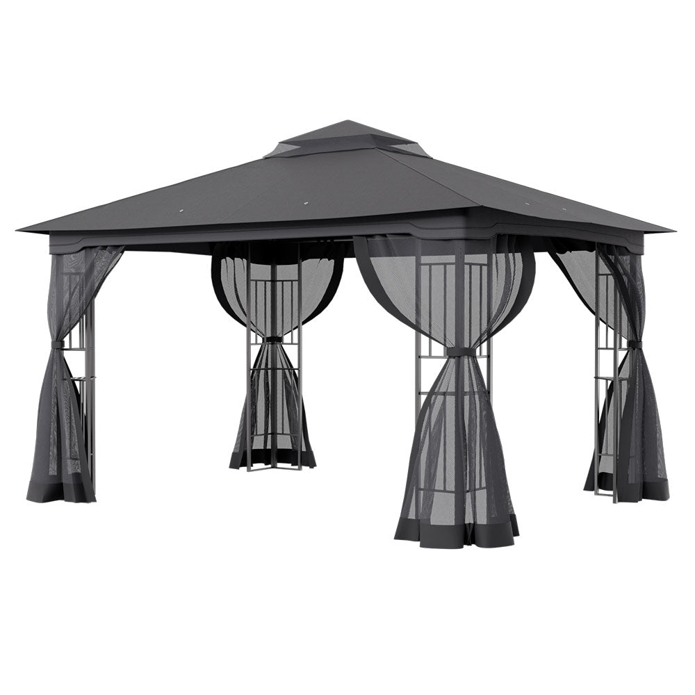 Waterproof Retractable Iron Pergola Canopy Tent and Mesh Screens