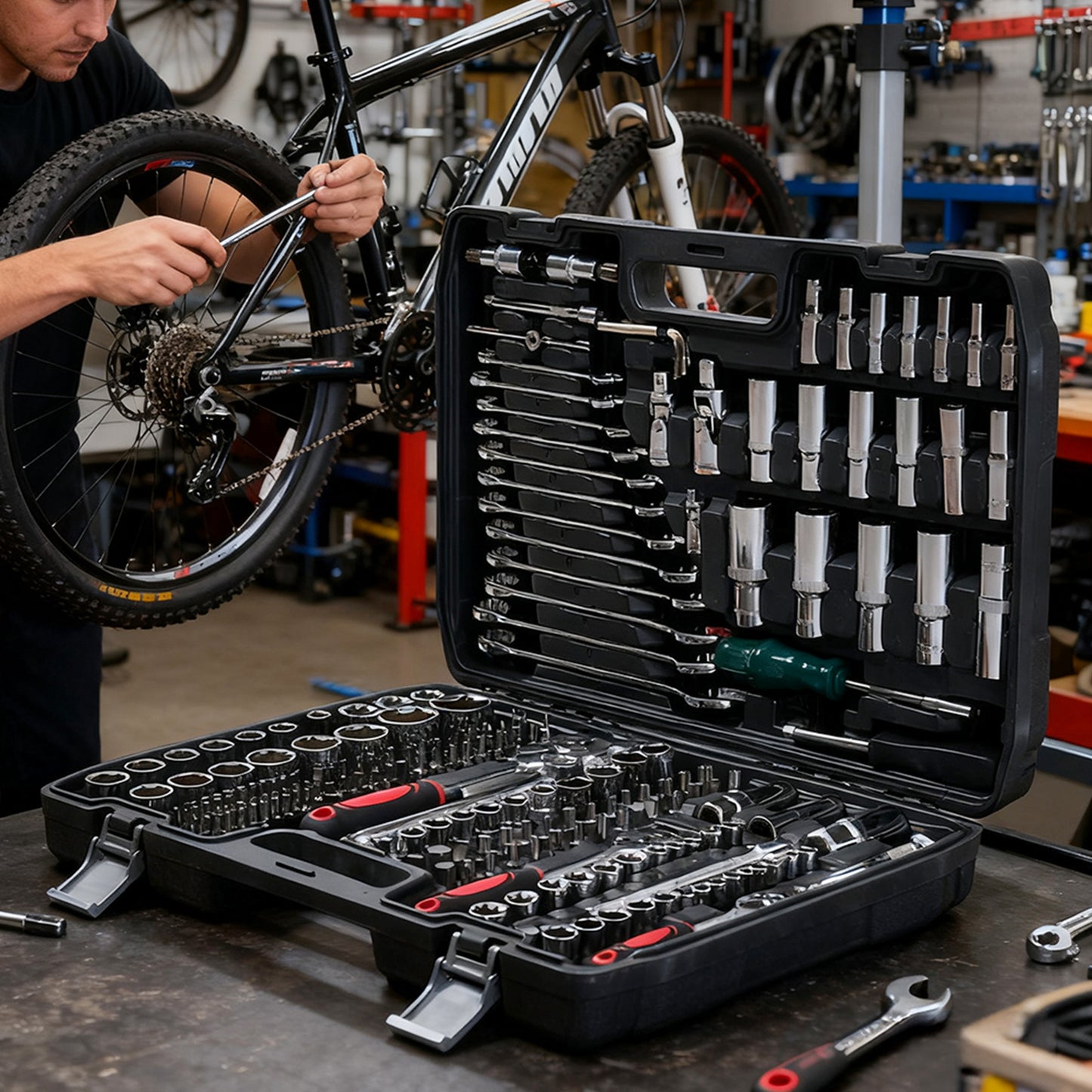 216-Piece Socket Wrench Mechanic Car Repair Tools Set