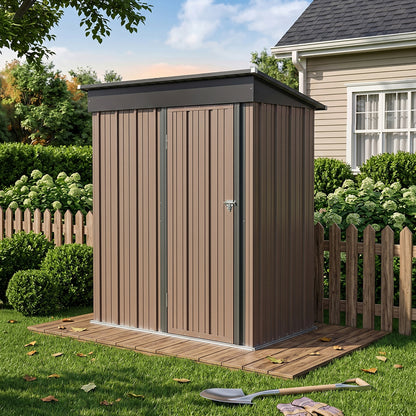 3x5 FT Outdoor Metal Garden Storage Shed