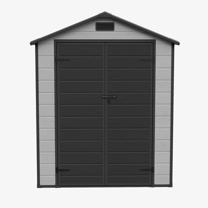 6x6 FT Outdoor Garden Plastic Storage Shed