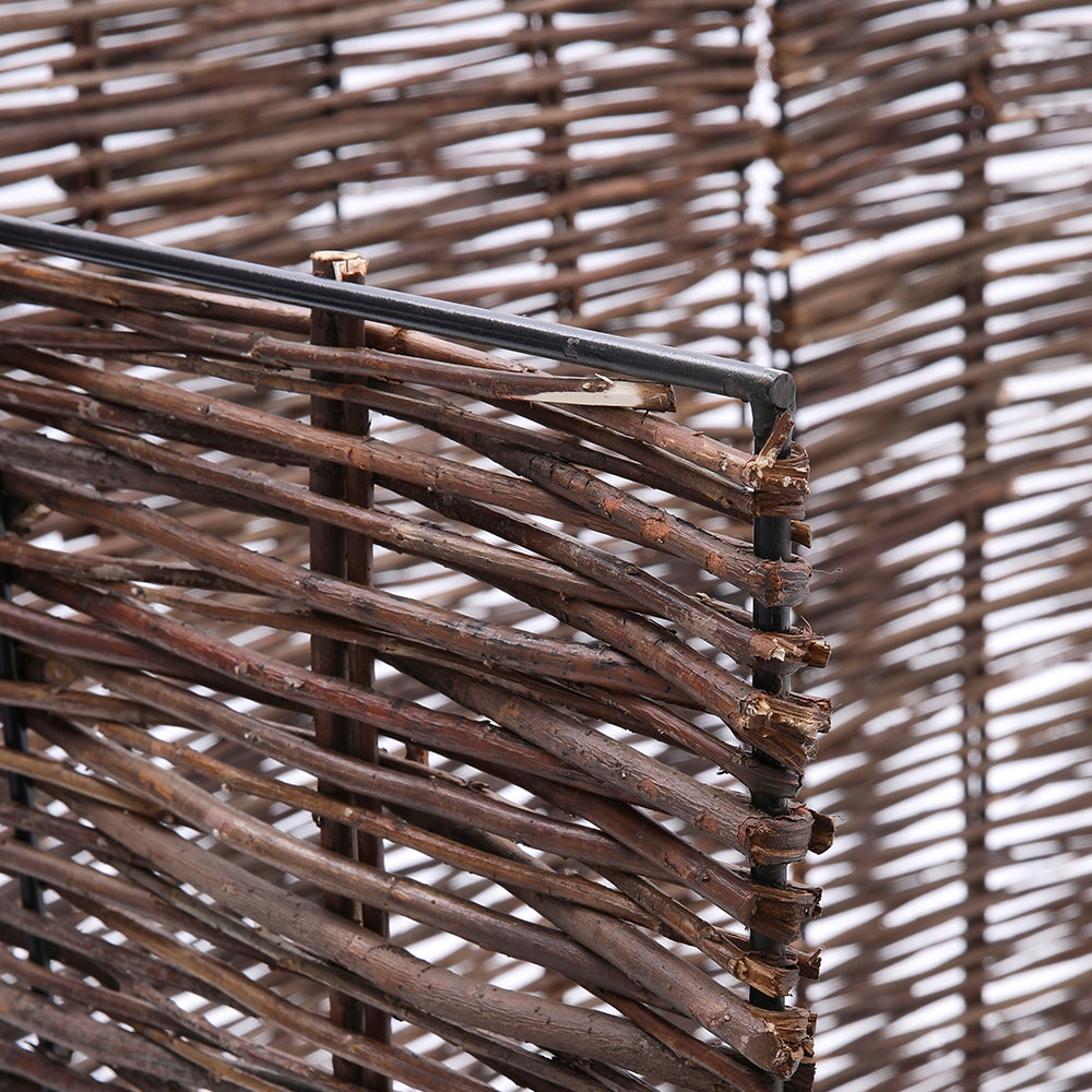 Trash Can Fence Wicker Privacy Fence