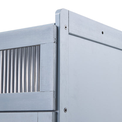 Shoe Storage Cabinet with Folding Doors