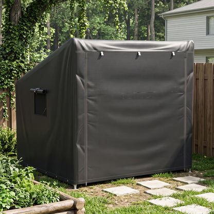 Large Outdoor Bicycle Storage Shed with Waterproof PE Fabric