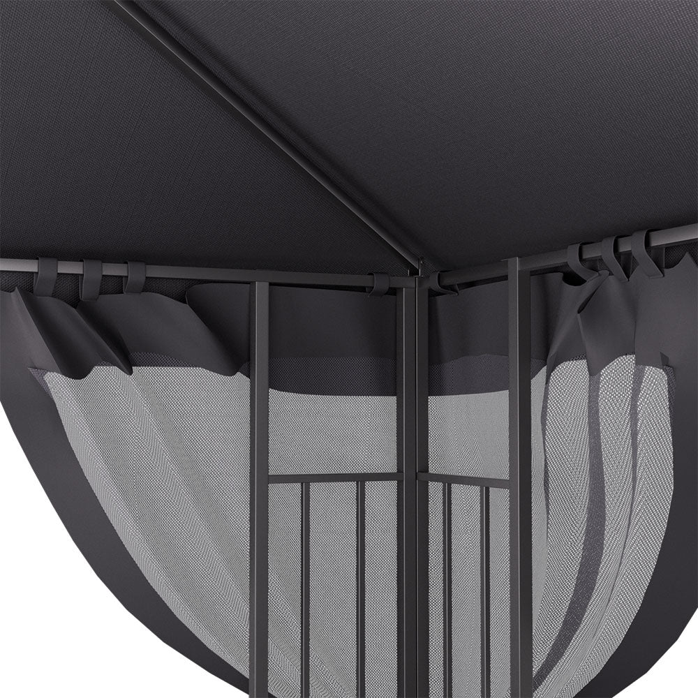 Waterproof Retractable Iron Pergola Canopy Tent and Mesh Screens