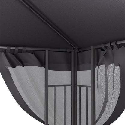 Waterproof Retractable Iron Pergola Canopy Tent and Mesh Screens