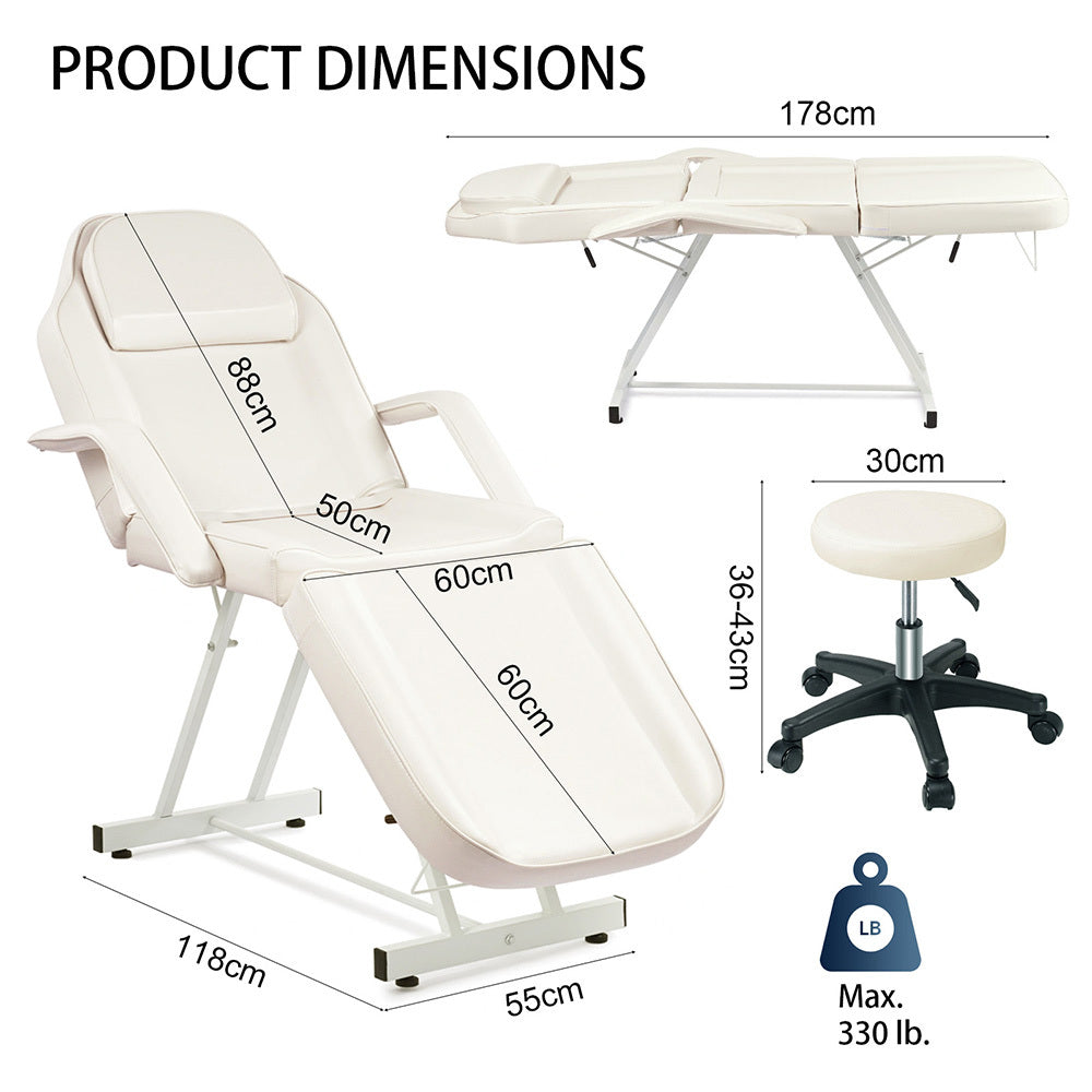 Adjustable Massage Table Recliner Chair Tattoo Spa Salon Bed