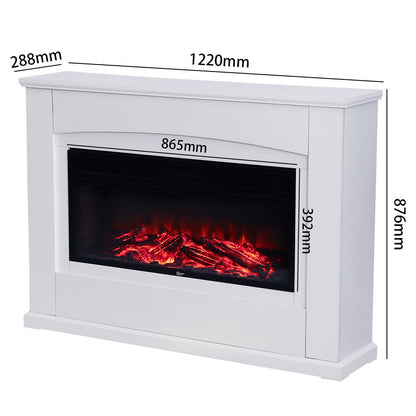 34 Inch Freestanding Fireplace Suite 1800W with Mantel