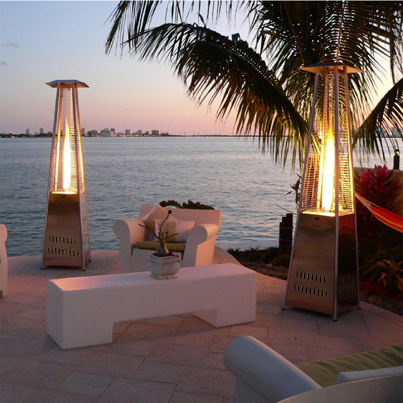 Outdoor Pyramid Gas Patio Heater Stainless Steel Commercial Heater Patio Heaters   