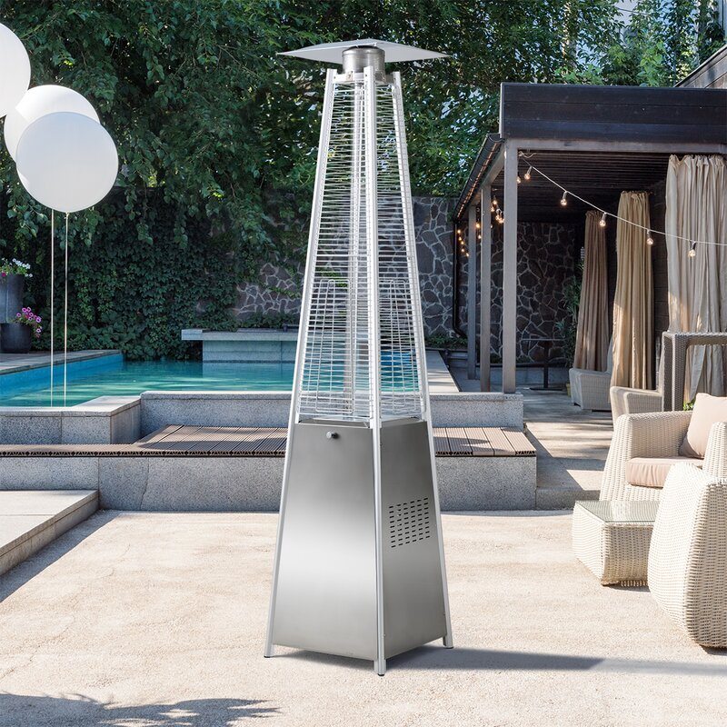 Outdoor Pyramid Gas Patio Heater Stainless Steel Commercial Heater Patio Heaters   