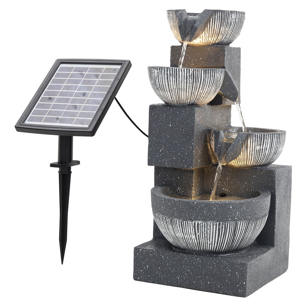 Height 47CM Outdoor Fountain Garden Decoration Solar Powered Water Feature Fountains & Waterfalls   