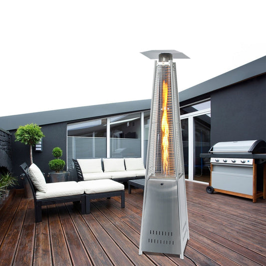 Outdoor Pyramid Gas Patio Heater Stainless Steel Commercial Heater Patio Heaters   