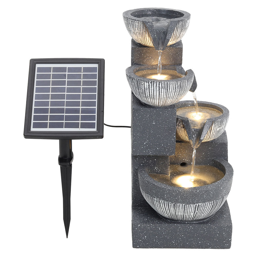 Height 47CM Outdoor Fountain Garden Decoration Solar Powered Water Feature Fountains & Waterfalls   