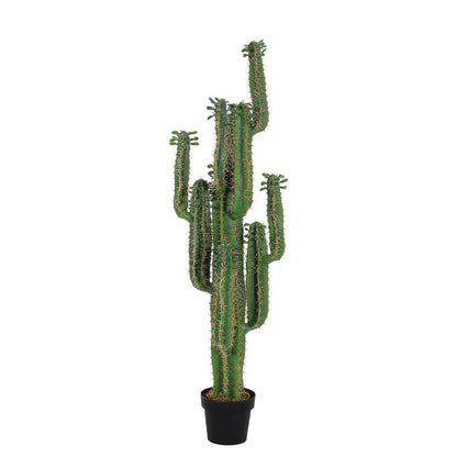 Artificial Tall Cactus Tree Plant in Black Pot for Home Office Decoration Plants   