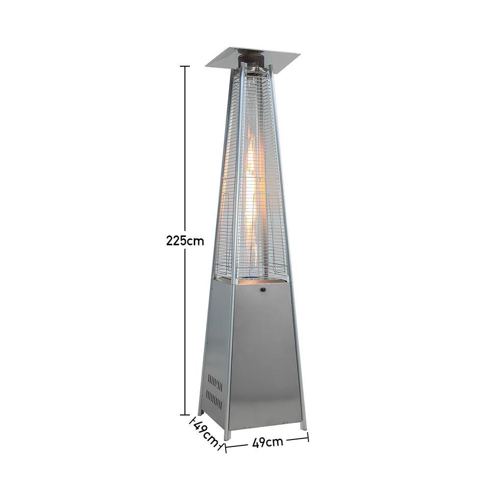 Outdoor Pyramid Gas Patio Heater Stainless Steel Commercial Heater Patio Heaters   