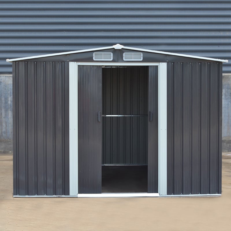 Garden Steel Shed with Gabled Roof Top Garden storage Garden Sanctuary 