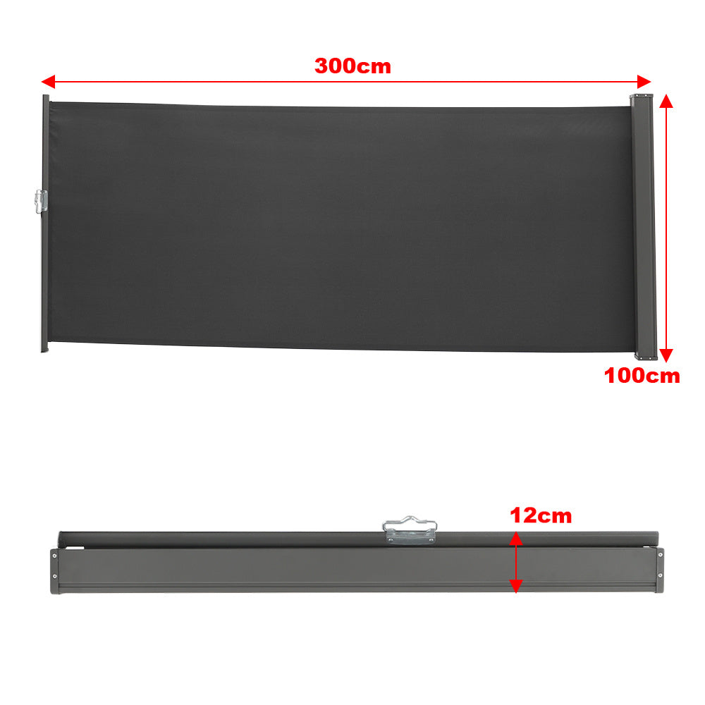 Side Awning Retractable Outdoor Privacy Screen