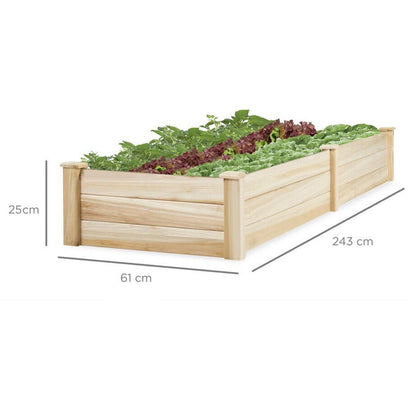 Wooden Herb Planter Raised Bed Container Garden Plant Stand Bed Gardening Tools Garden Sanctuary 