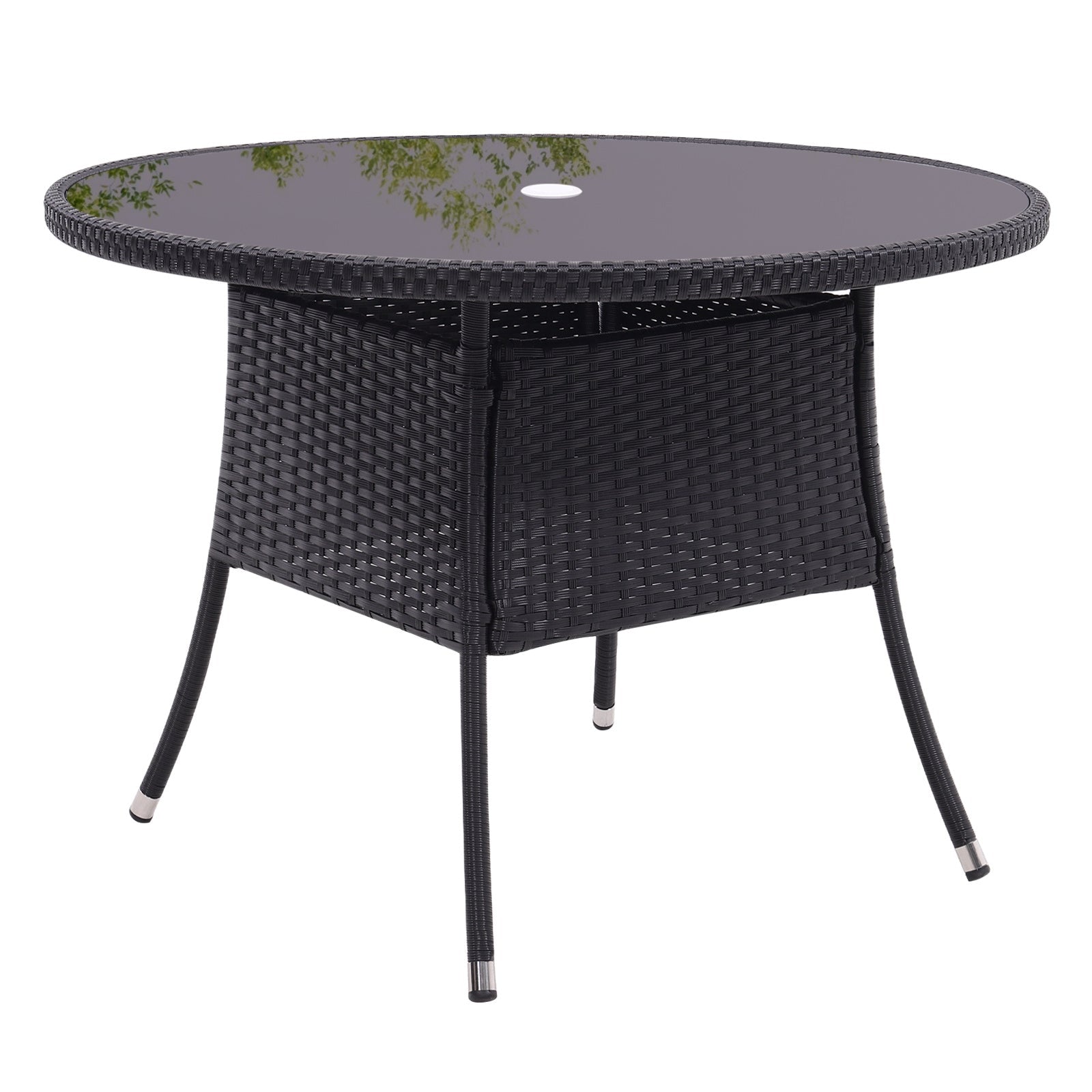 Parasol hole garden cheap table