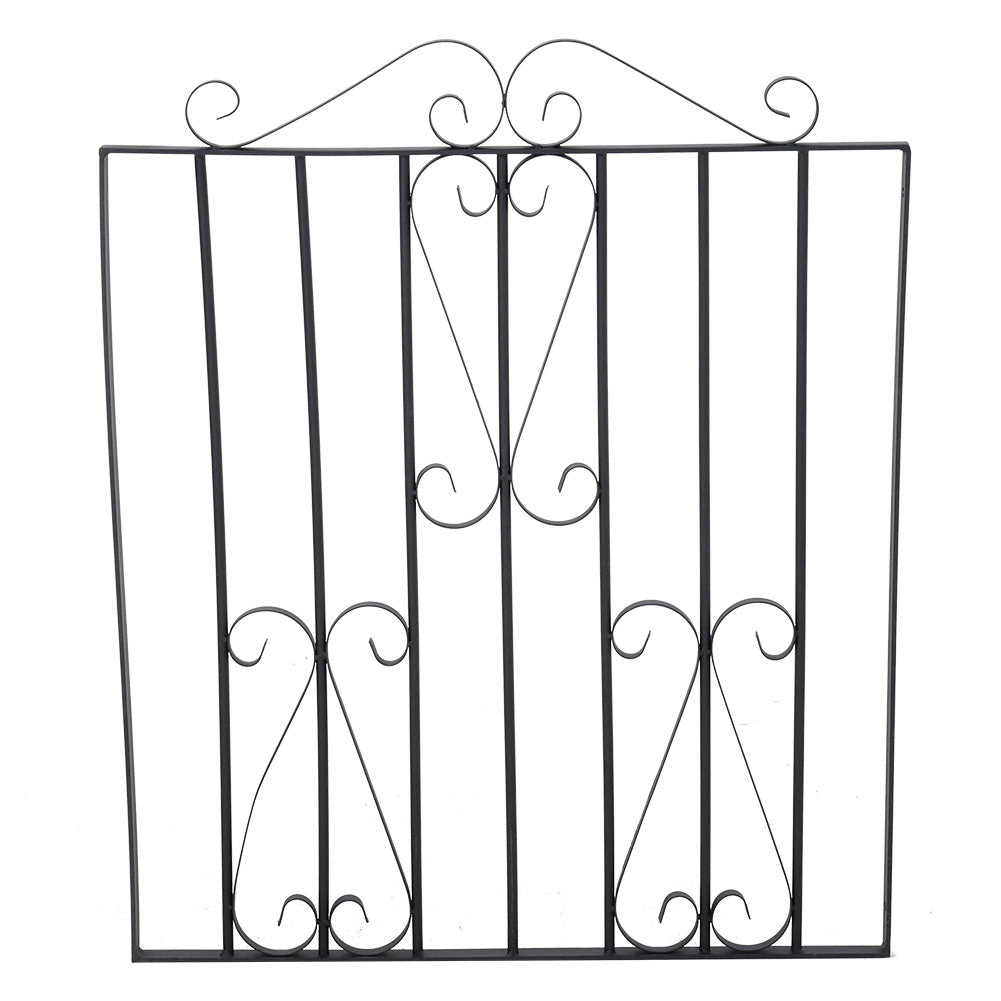 Black Metal Garden Gate Fence Gate