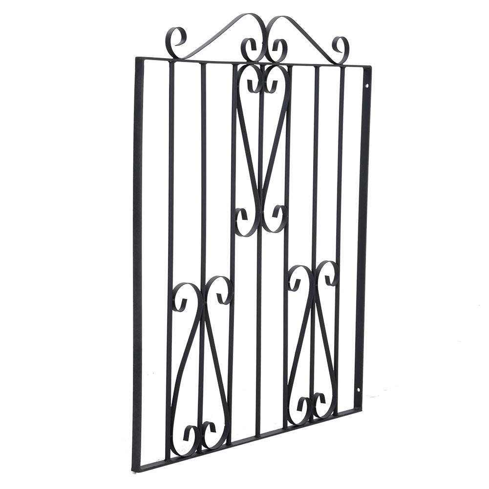 Black Metal Garden Gate Fence Gate