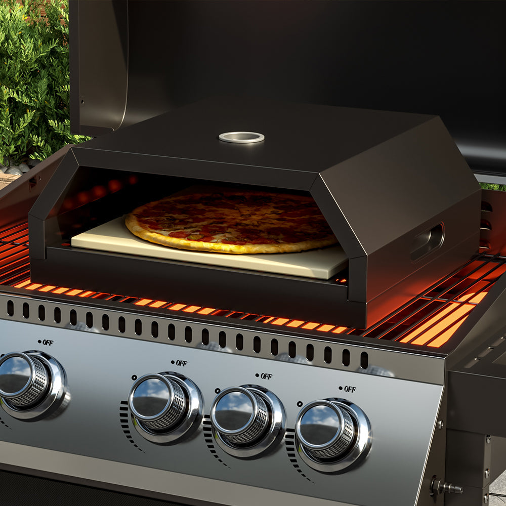 BBQ Pizza Oven Black Outdoor Heating Pizza Makers & Ovens   Black 