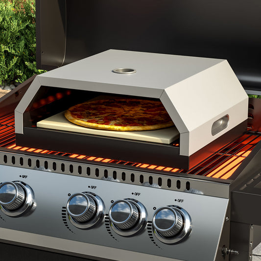 BBQ Pizza Oven Black Outdoor Heating Pizza Makers & Ovens   White 