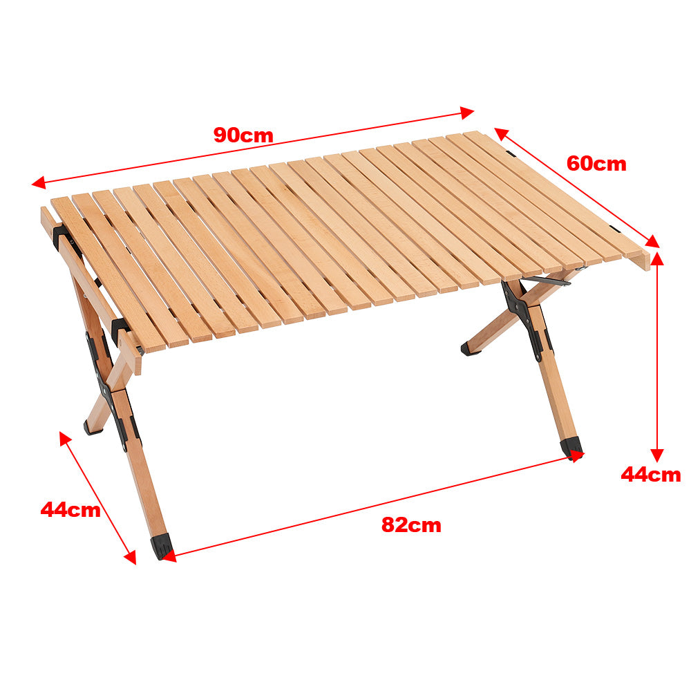 Low wooden on sale folding table