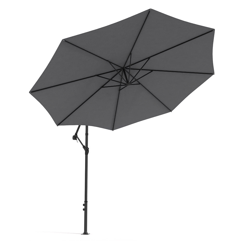 Dark Grey 3M Outdoor Cantilever Parasol Umbrella