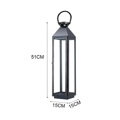 Black Stainless Steel Candle Lanterns