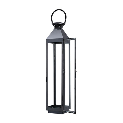 Black Stainless Steel Candle Lanterns