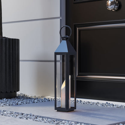 Black Stainless Steel Candle Lanterns