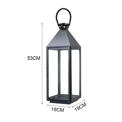 Black Stainless Steel Candle Lanterns