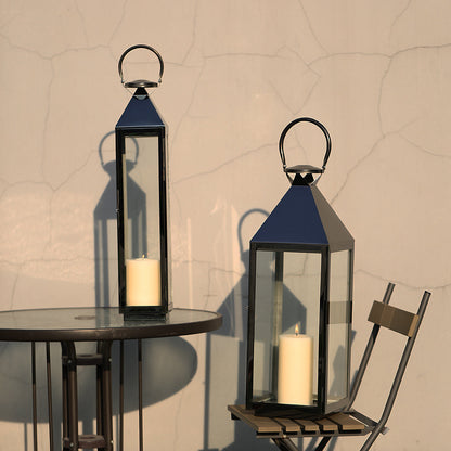 Black Stainless Steel Candle Lanterns