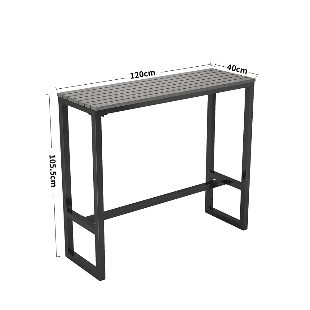 105CM Height Grey Outdoor Bar Table