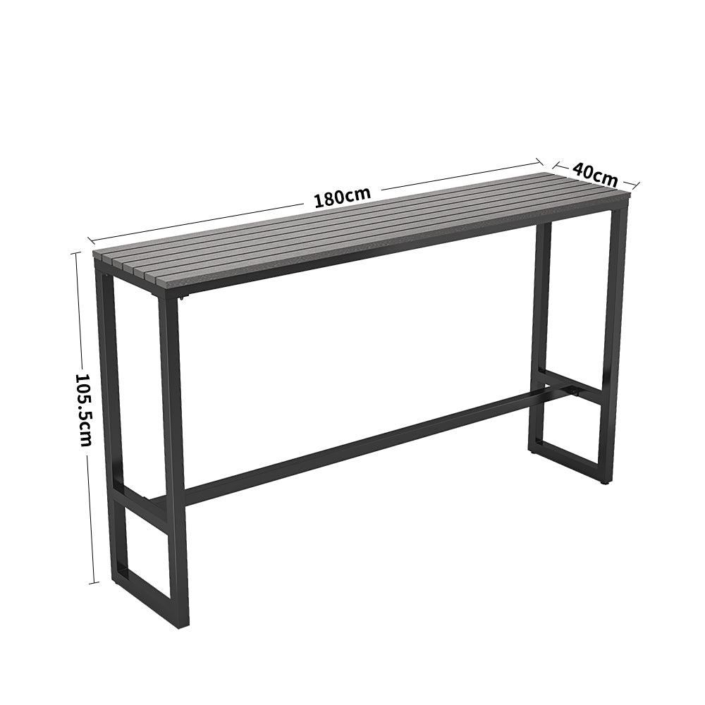 105CM Height Grey Outdoor Bar Table