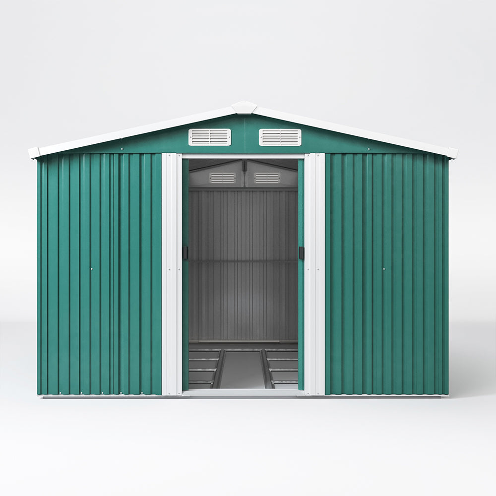 Garden Steel Shed with Gabled Roof Top Garden storage Garden Sanctuary 