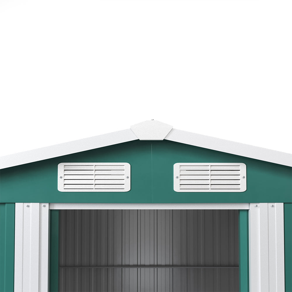 Garden Steel Shed with Gabled Roof Top Garden storage Garden Sanctuary 