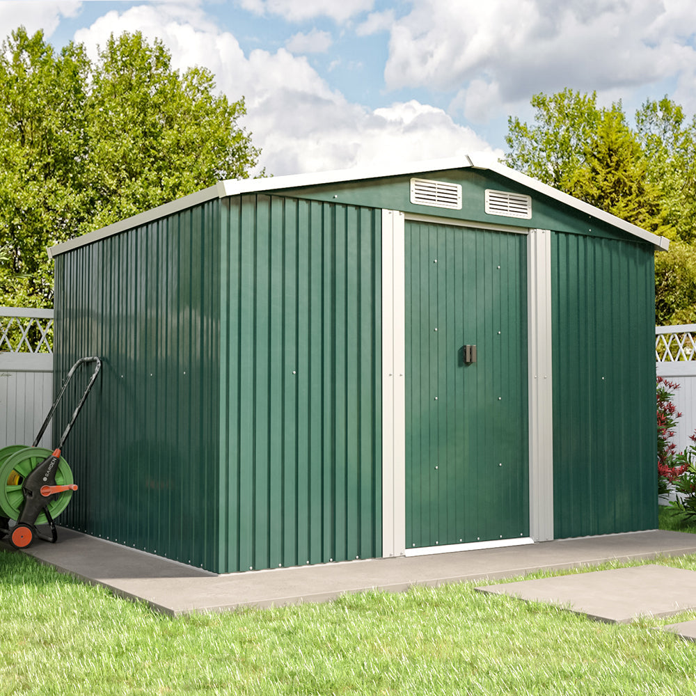 Garden Steel Shed with Gabled Roof Top Garden storage Garden Sanctuary 