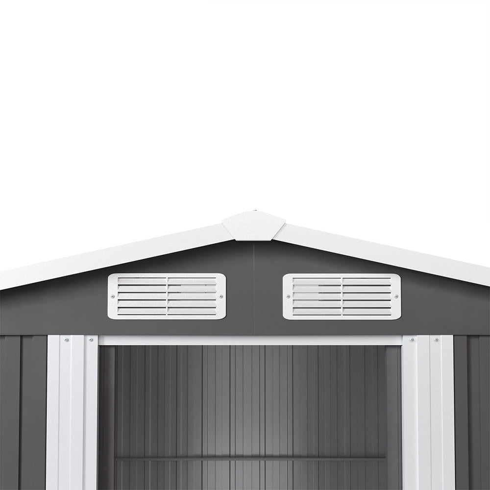 Garden Steel Shed with Gabled Roof Top Garden storage Garden Sanctuary 