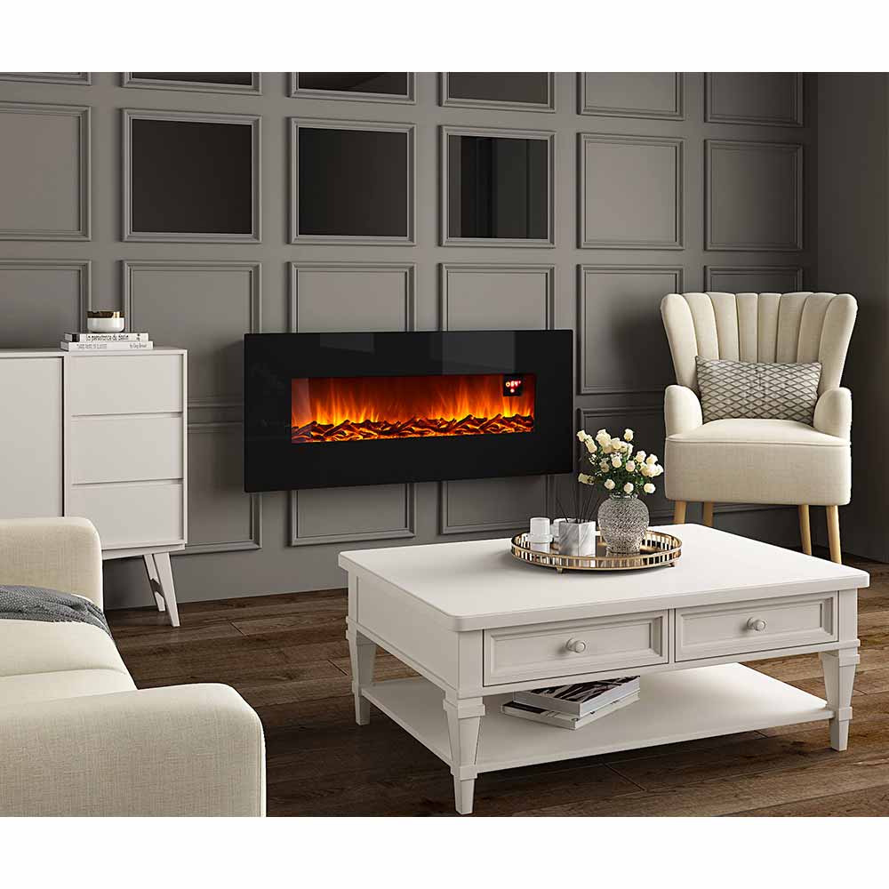 50 Inch Electric Fireplace with 2 Heat Setting and Remote Control