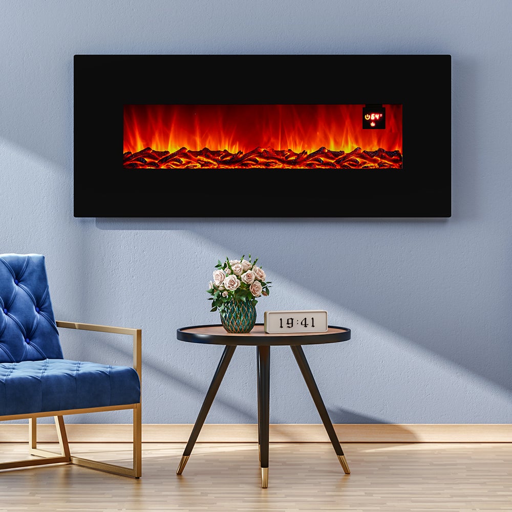 50 Inch Electric Fireplace with 2 Heat Setting and Remote Control