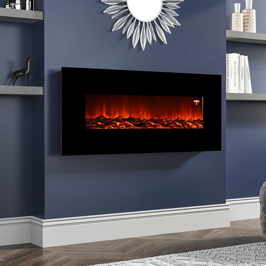 50 Inch Electric Fireplace with 2 Heat Setting and Remote Control