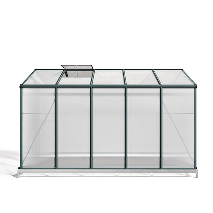 10' x 6' ft Garden Hobby Greenhouse Green Framed with 2 Vents Garden Storages & Greenhouses Garden Sanctuary 