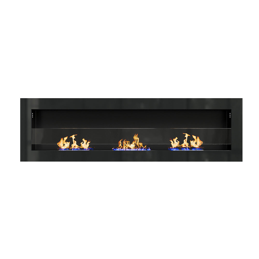 55 Inch Recessed/Wall Mounted Bio Ethanol Fireplace